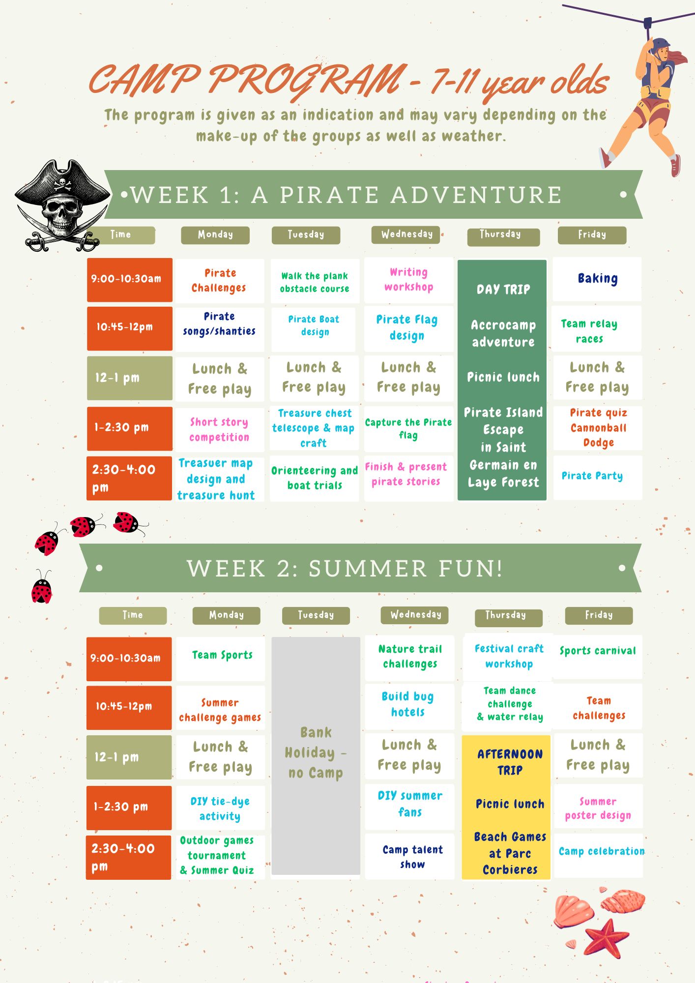MIS July 2026 SUmmer Camp 7-11 yo