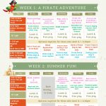 Holiday Camp Program for 2-4 year olds.
Week 1: A pirate adventure
Week 2: Summer Fun!