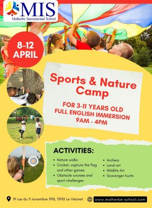 Sports and Nature camp April 2024